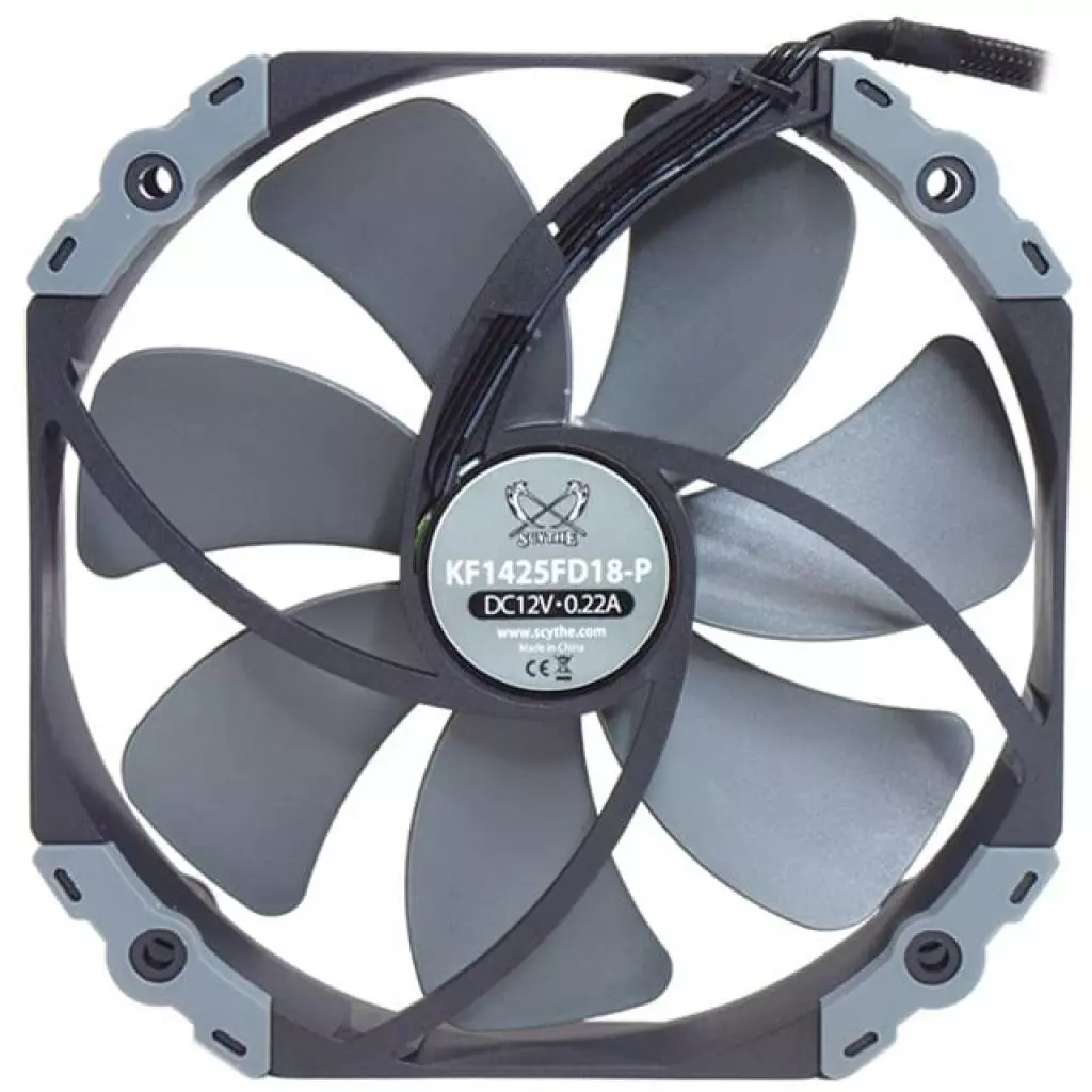 Кулер для корпуса Scythe Kaze Flex 140 mm Round PWM (KF1425FD18-P) - 2 Кулер для корпуса Scythe Kaze Flex 140 mm Round PWM (KF1425FD18-P) - 2