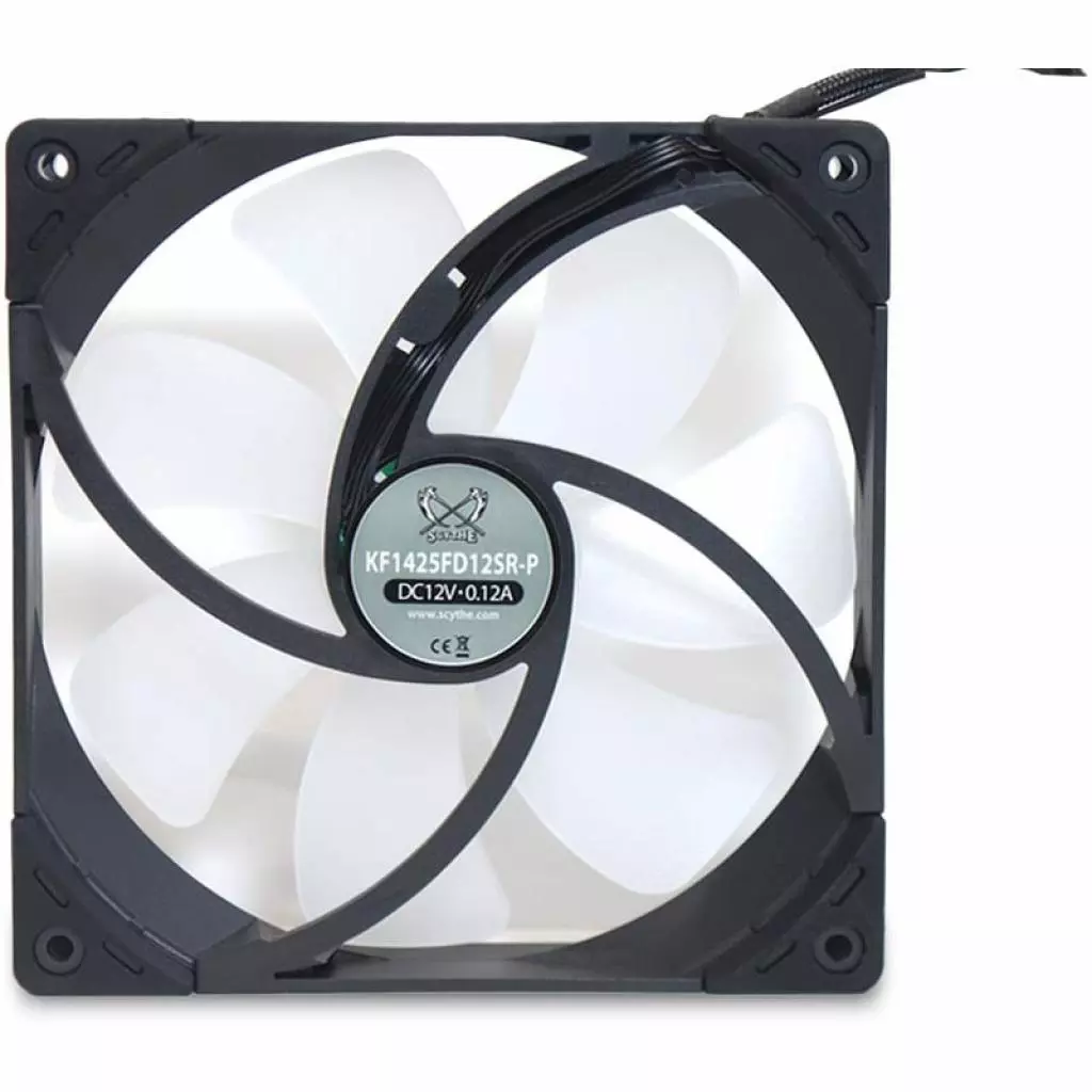 Кулер для корпуса Scythe Kaze Flex 140 mm Square RGB PWM (KF1425FD12SR-P) - 2 Кулер для корпуса Scythe Kaze Flex 140 mm Square RGB PWM (KF1425FD12SR-P) - 2