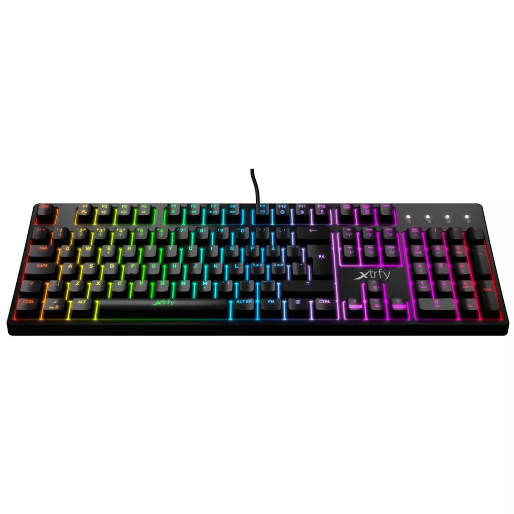 Клавиатура Xtrfy K4 RGB Kailh Red Ukr-Ru Black (XG-K4-RGB-R-UKR) - 2