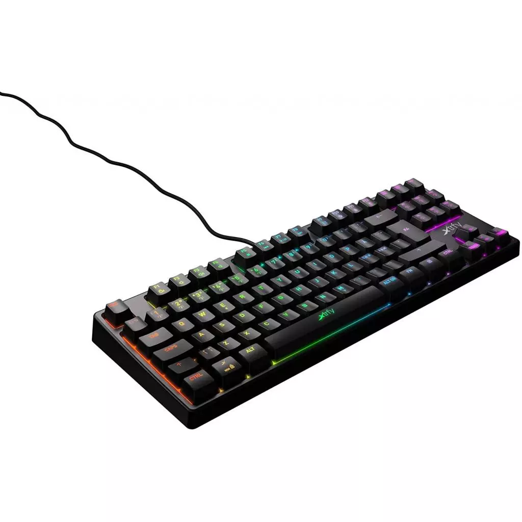 Клавиатура Xtrfy K4 TKL RGB Kailh Red Ukr-Ru Black (XG-K4-RGB-TKL-R-UKR) - 3