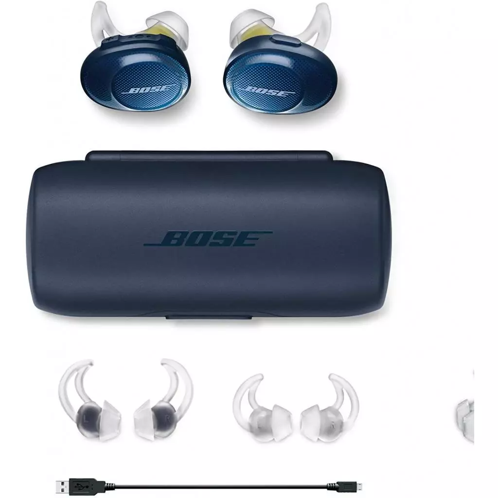 Наушники Bose SoundSport Free Wireless Headphones Blue/Yellow (774373-0020) - 7 Наушники Bose SoundSport Free Wireless Headphones Blue/Yellow (774373-0020) - 7