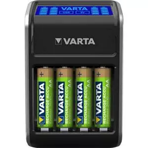 Зарядное устройство для аккумуляторов Varta LCD PLUG CHARGER +4*AA 2100 mAh (57687101441)