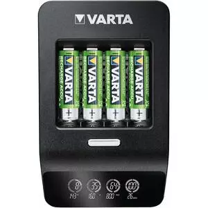 Зарядное устройство для аккумуляторов Varta LCD Ultra Fast Plus Charger +4*AA 2100 mAh (57685101441)