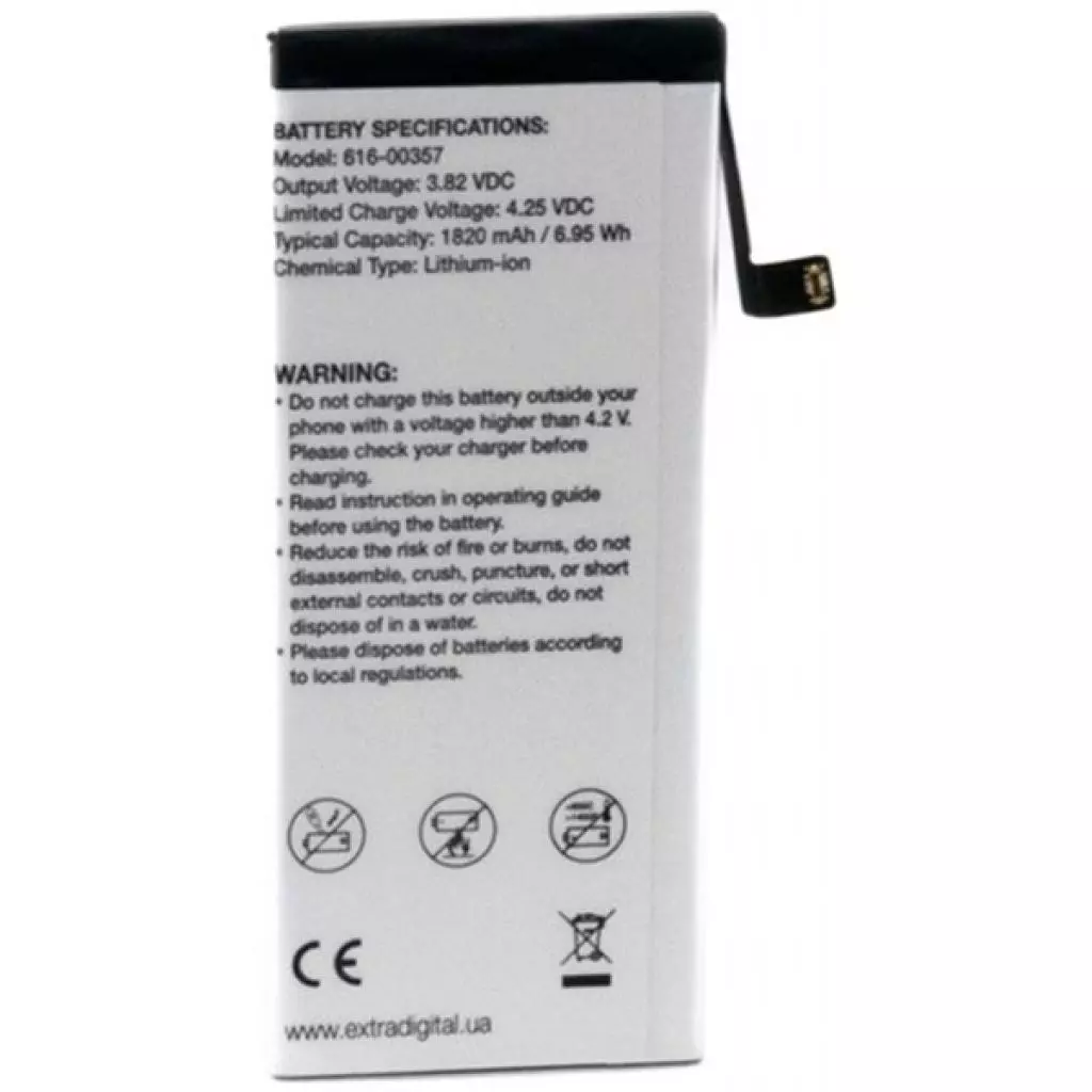 Аккумуляторная батарея для телефона Extradigital Apple iPhone 8 (1820 mAh) (BMA6455) - 1