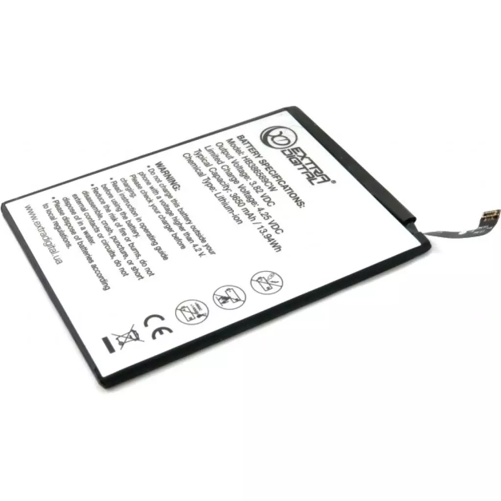 Аккумуляторная батарея для телефона Extradigital Huawei P10 3650 mAh (BMH6475) - 1