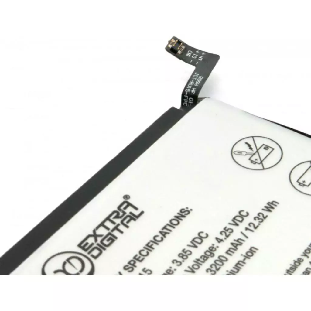 Аккумуляторная батарея для телефона Extradigital Meizu U20 3200 mAh (BMM6469) - 2