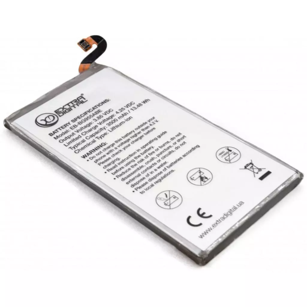 Аккумуляторная батарея для телефона Extradigital Samsung Galaxy S8 Plus (EB-BG955ABE) 3500 mAh (BMS6419) - 1