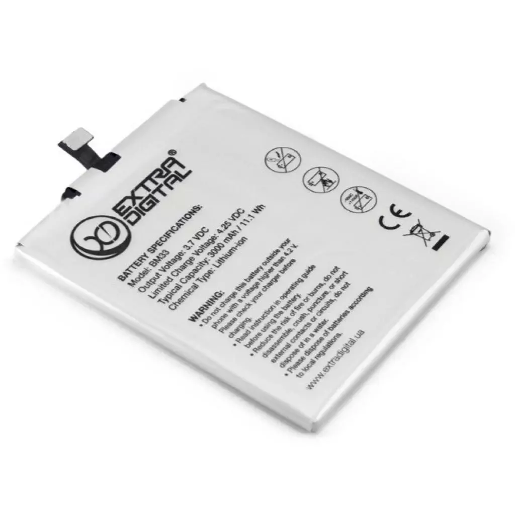 Аккумуляторная батарея для телефона Extradigital Xiaomi M4i (BM33) 3000 mAh (BMX6445) - 2
