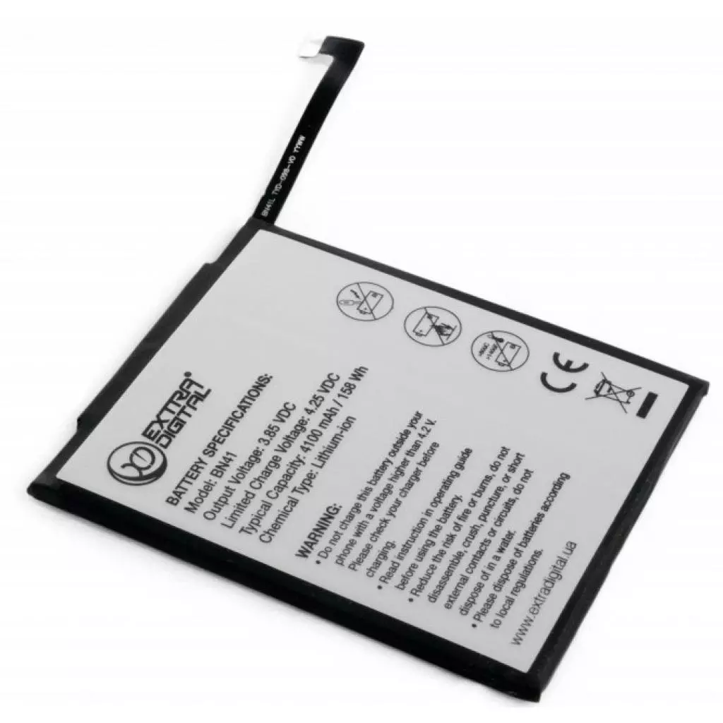 Аккумуляторная батарея для телефона Extradigital Xiaomi Redmi Note 4 / Xiaomi Note 4 (BN41) 4100 mAh (BMR6481) - 3