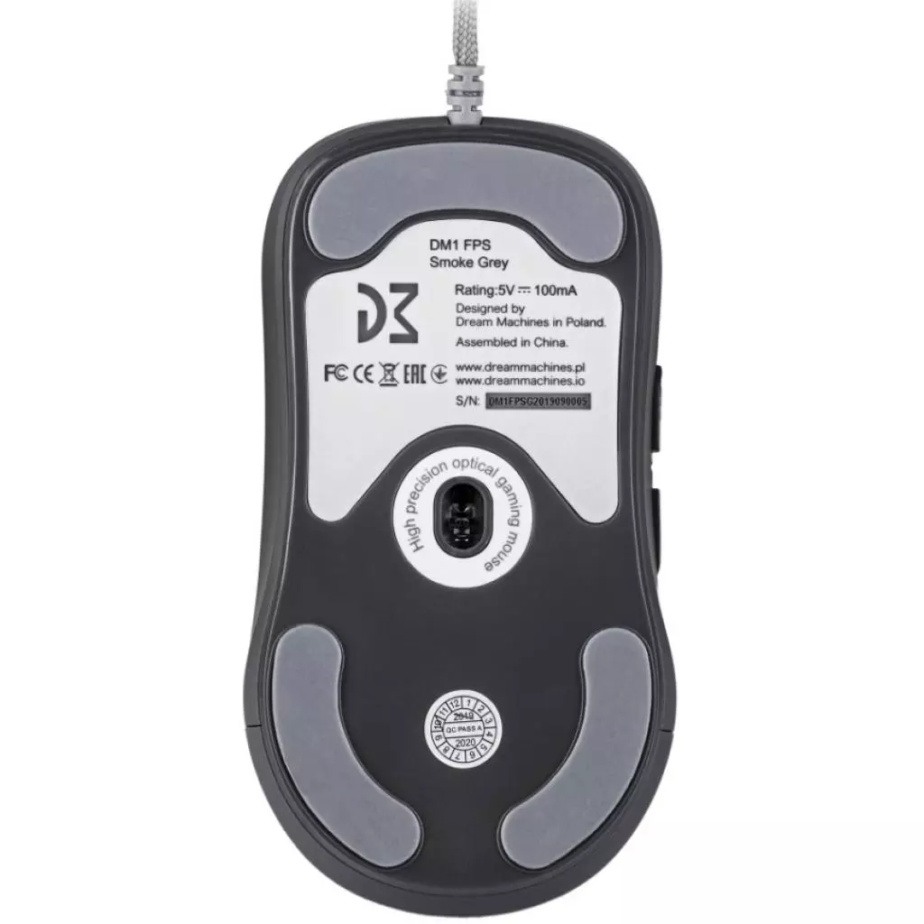 Мышка Dream Machines DM1 FPS USB Smoke Grey (DM1FPS_GREY) - 5