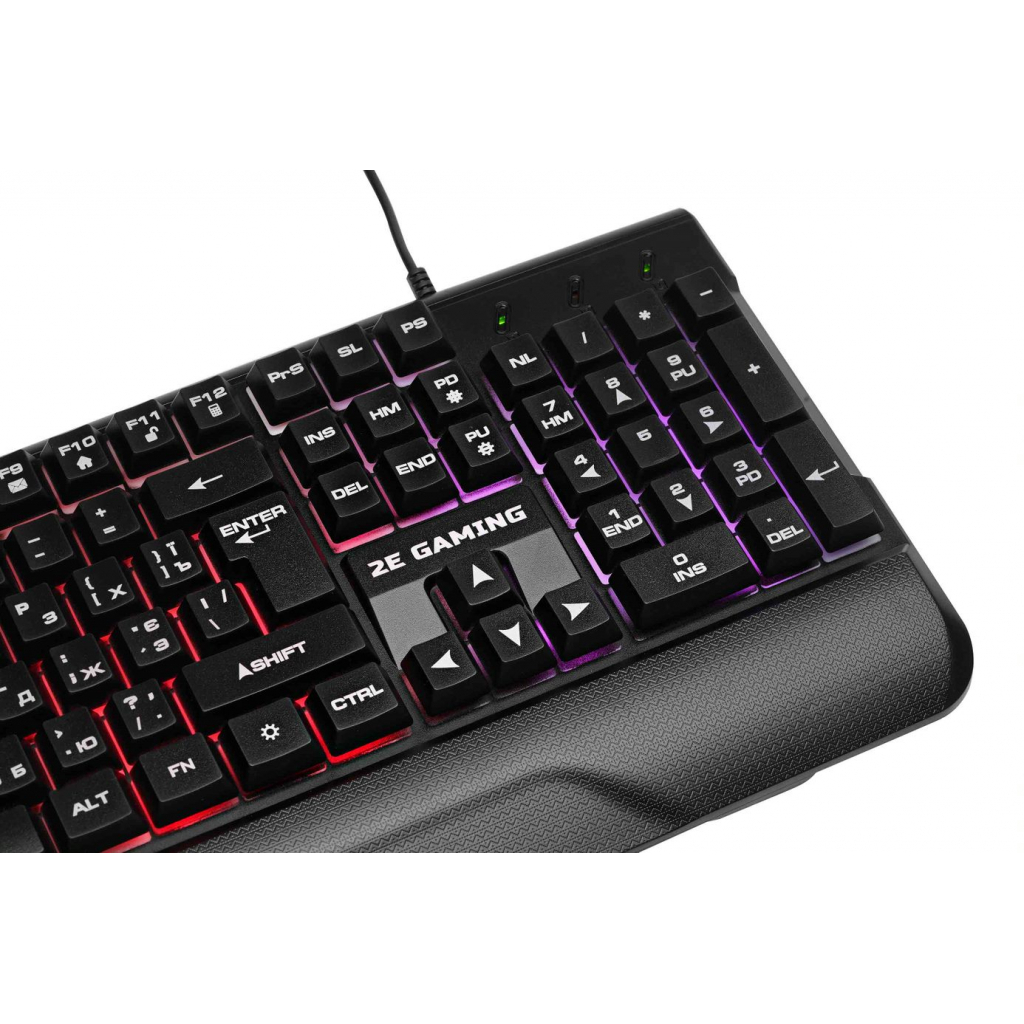 Клавиатура 2E KG310 LED USB Black Ukr (2E-KG310UB) - 5