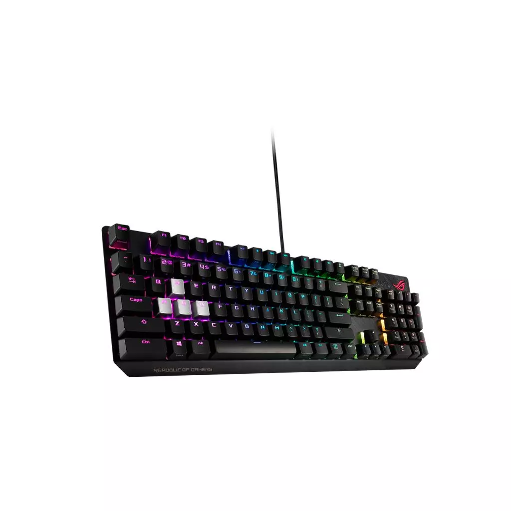 Клавиатура ASUS ROG Strix Scope USB Cherry MX Red Silent RGB Red Ru (90MP0185-B0RA00) - 6 Клавиатура ASUS ROG Strix Scope USB Cherry MX Red Silent RGB Red Ru (90MP0185-B0RA00) - 6