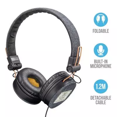 Наушники Trust Fyber On-Ear Mic Dark Denim (22643) - 5