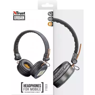 Наушники Trust Fyber On-Ear Mic Dark Denim (22643) - 7
