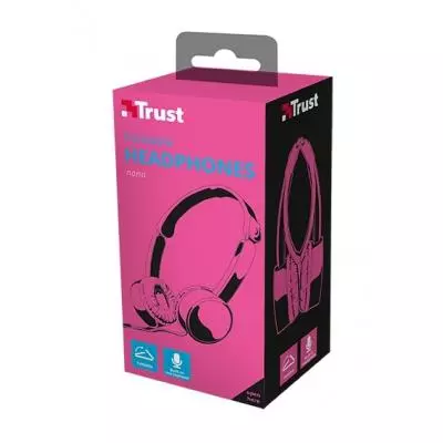 Наушники Trust Nano On-Ear Mic Pink (23102) - 9
