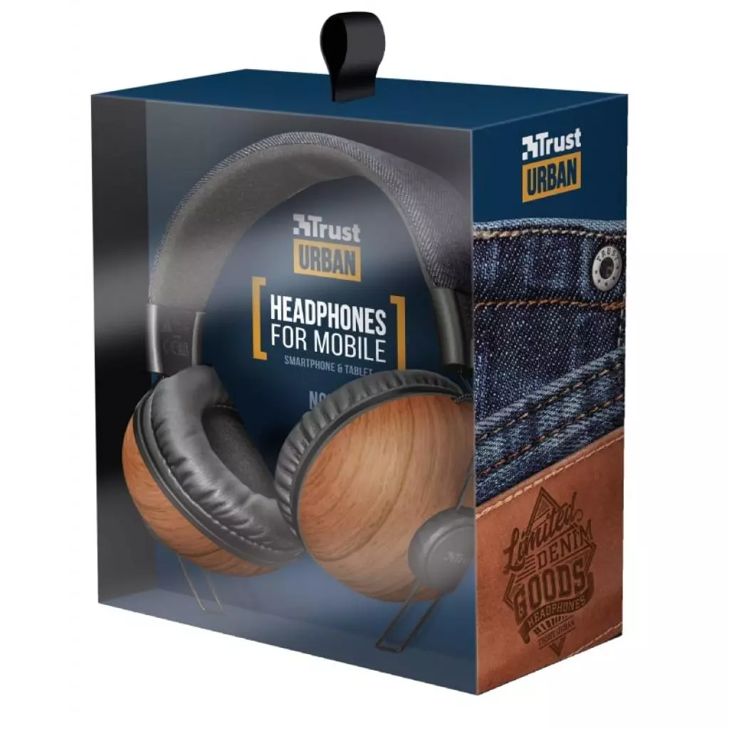 Наушники Trust Noma Over-Ear Mic Denim Wood (22637) - 5