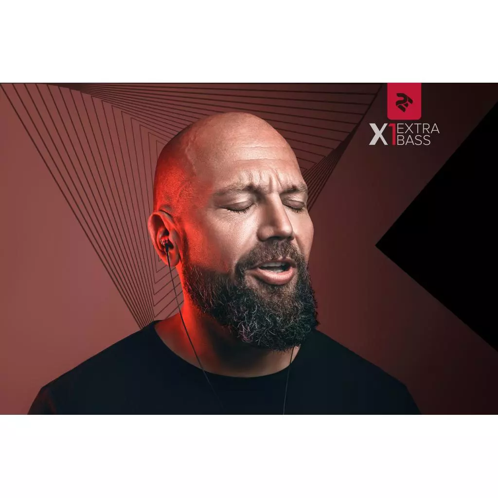 Наушники 2E X1 Extra Bass Gray (2E-IEX1GY) - 4