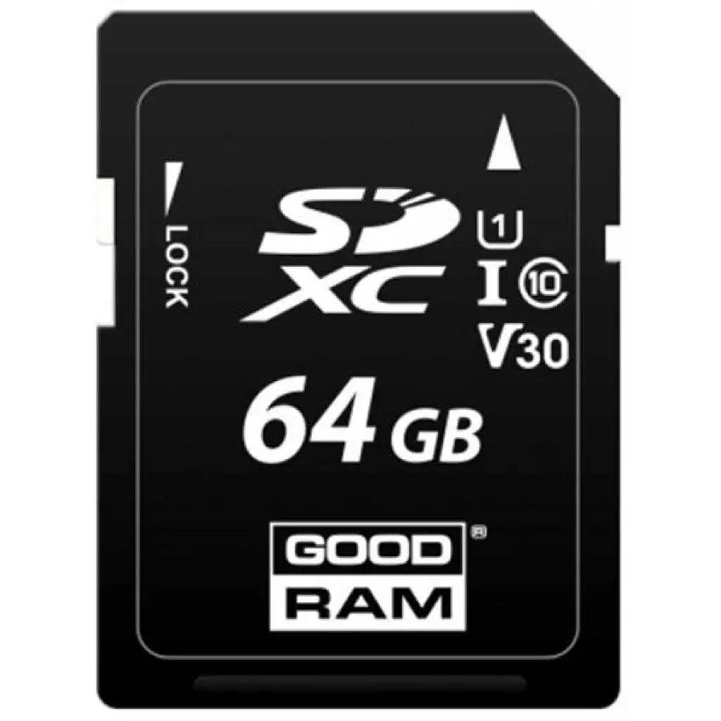 Карта памяти Goodram 64GB SDXC class 10 UHS-I (S1A0-0640R12)