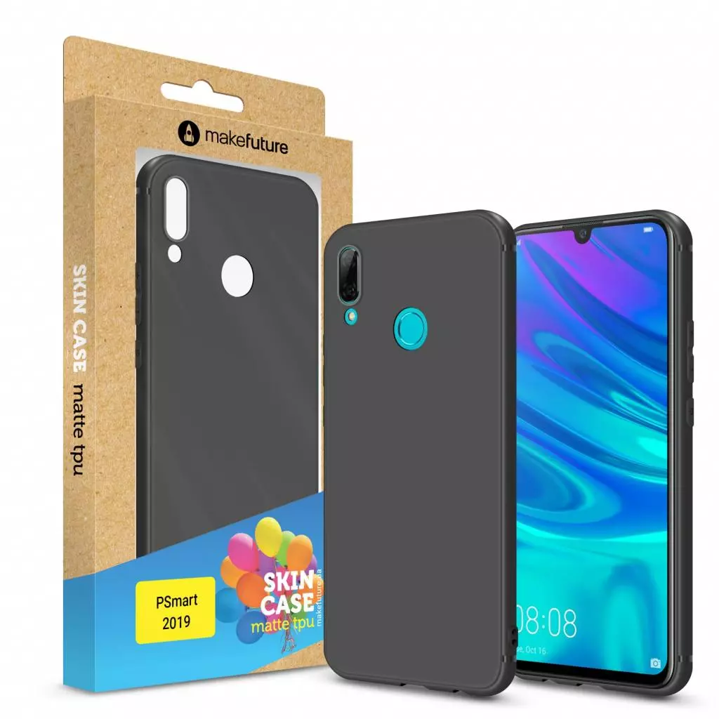 Чехол для моб. телефона MakeFuture Skin Case Huawei P Smart 2019 Black (MCK-HUPS19BK)