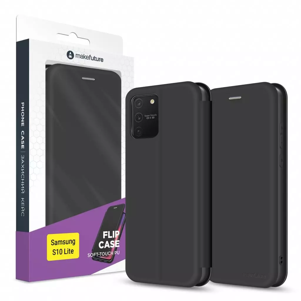 Чехол для моб. телефона MakeFuture Flip для Samsung Galaxy S10 Lite SM-G770 Black (MCP-SS10LBK)