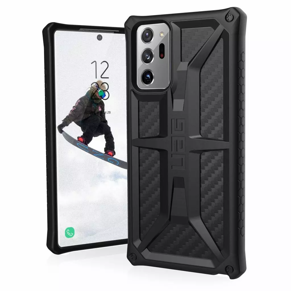 Чехол для моб. телефона Uag Galaxy Note 20 Ultra Monarch, Carbon Fiber (212201114242) - 1 Чехол для моб. телефона Uag Galaxy Note 20 Ultra Monarch, Carbon Fiber (212201114242) - 1