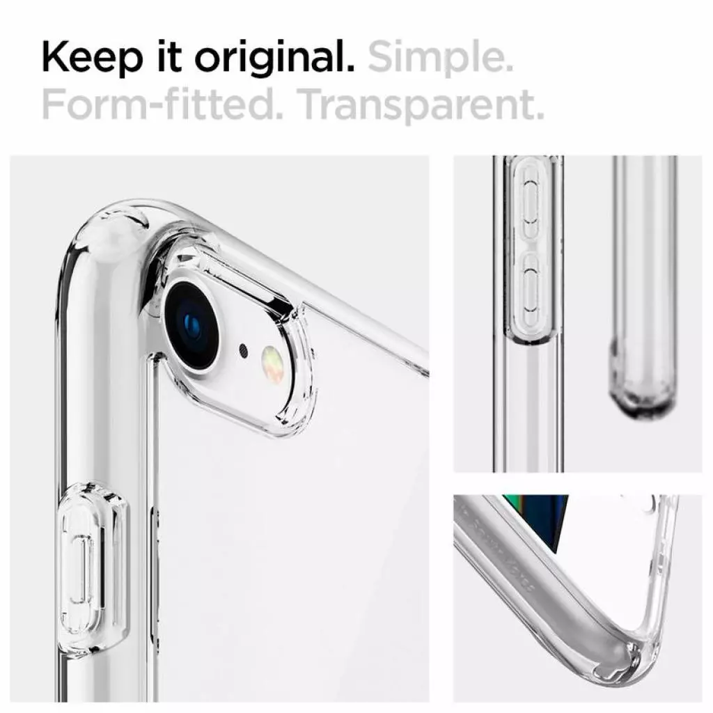 Чехол для моб. телефона Spigen iPhone SE/8/7 Crystal Hybrid, Crystal Clear (ACS00885) - 6 Чехол для моб. телефона Spigen iPhone SE/8/7 Crystal Hybrid, Crystal Clear (ACS00885) - 6