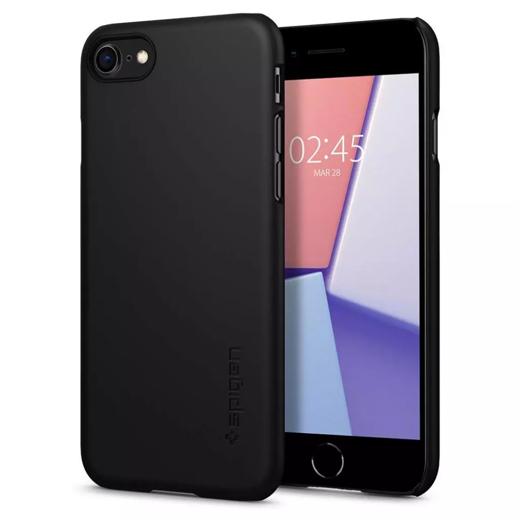 Чехол для моб. телефона Spigen iPhone SE/8/7 Thin Fit, Black (ACS00940)