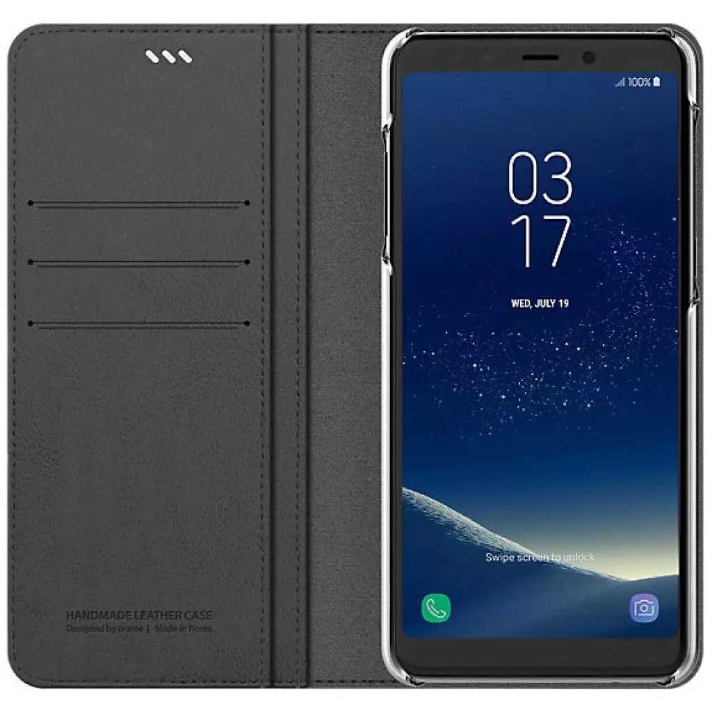 Чехол для моб. телефона Araree Samsung A8+/GP-A730KDCFAAB Flip Wallet (Charc.gr) (GP-A730KDCFAAB) - 2 Чехол для моб. телефона Araree Samsung A8+/GP-A730KDCFAAB Flip Wallet (Charc.gr) (GP-A730KDCFAAB) - 2