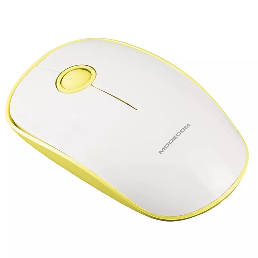 Мышка Modecom MC-WM112 Wireless Yellow-White (M-MC-WM112-290) - 2 Мышка Modecom MC-WM112 Wireless Yellow-White (M-MC-WM112-290) - 2