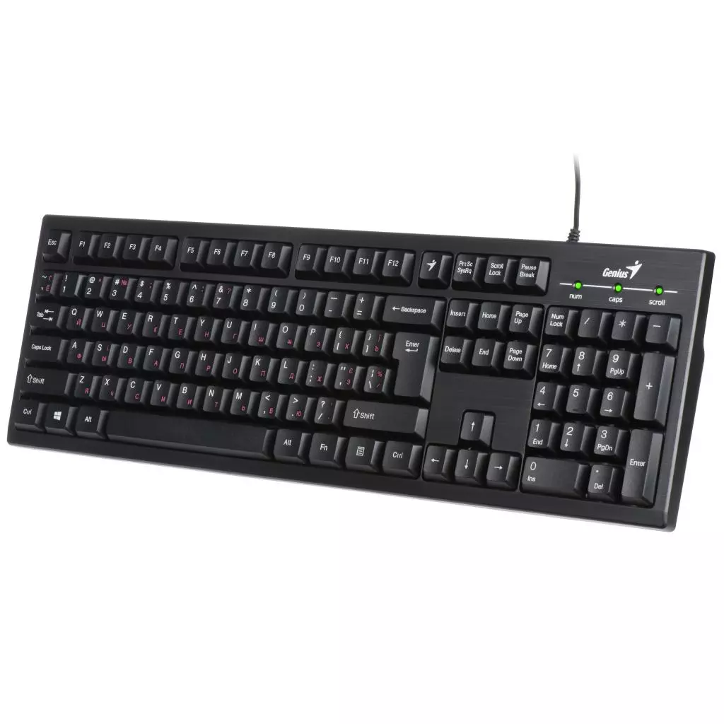 Клавиатура Genius Smart KB-101 USB Black Ukr (31300006410) - 1 Клавиатура Genius Smart KB-101 USB Black Ukr (31300006410) - 1