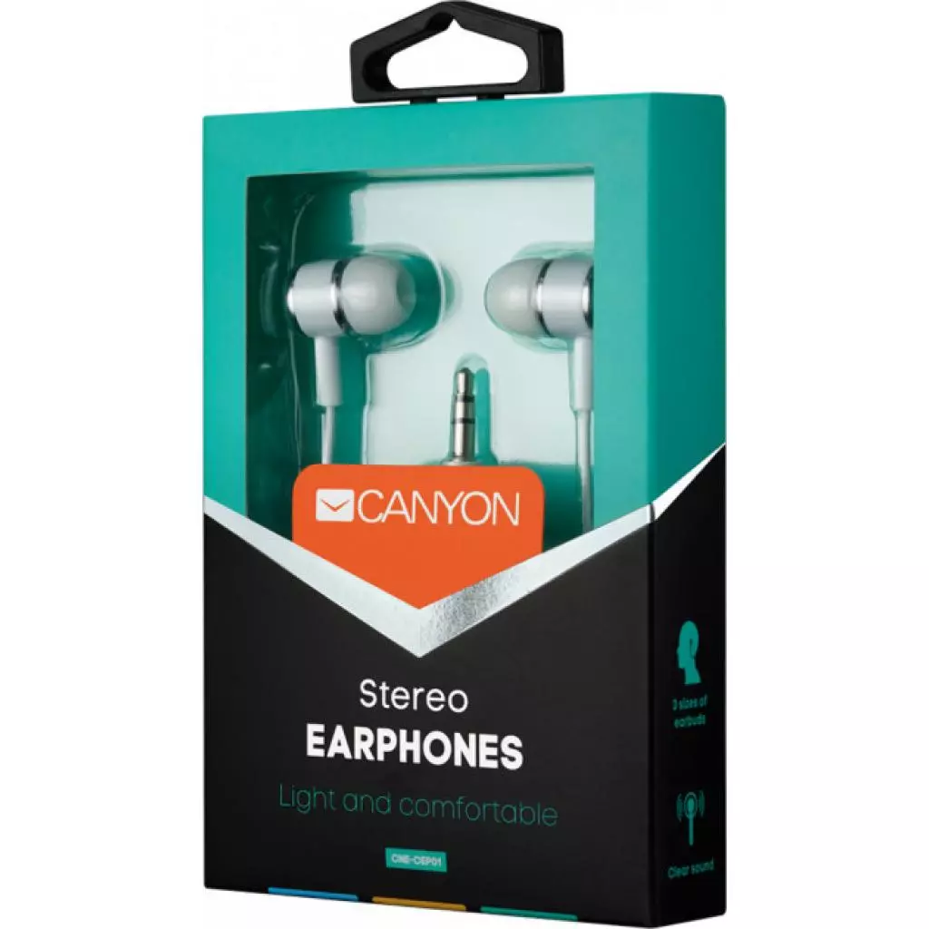 Наушники Canyon White (CNE-CEPM01W) - 2