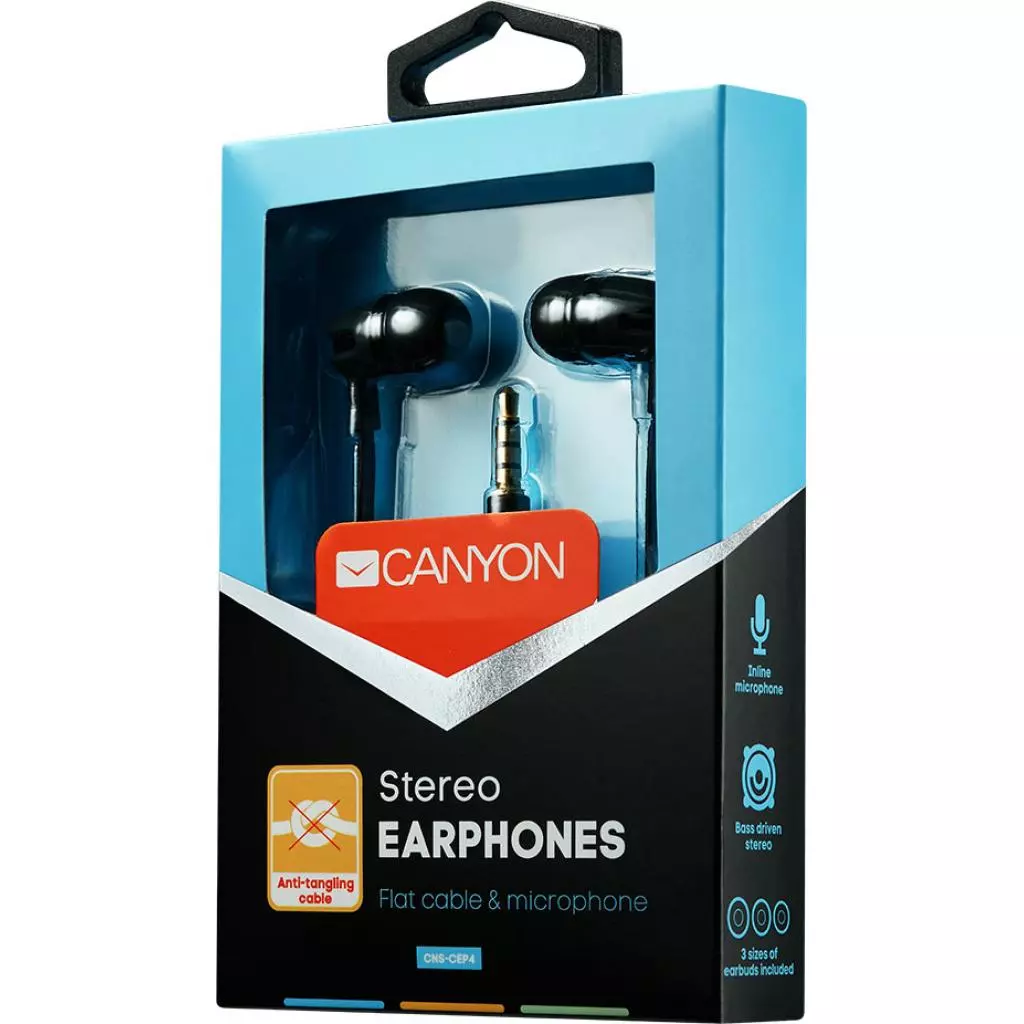 Наушники Canyon Black (CNS-CEP4B) - 3 Наушники Canyon Black (CNS-CEP4B) - 3