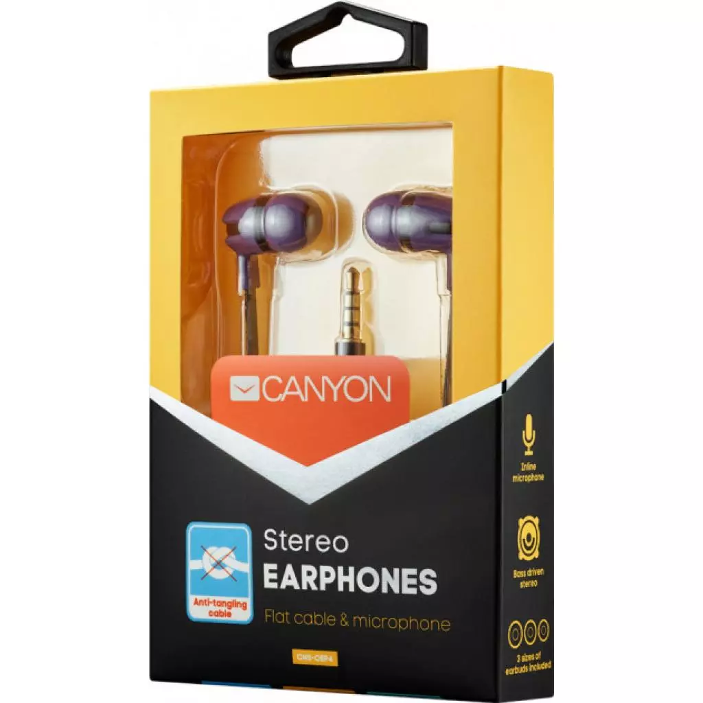 Наушники Canyon Purple (CNS-CEP4P) - 2