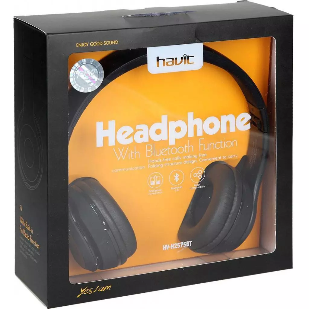 Наушники Havit HV-H2575BT Black (23961) - 4 Наушники Havit HV-H2575BT Black (23961) - 4