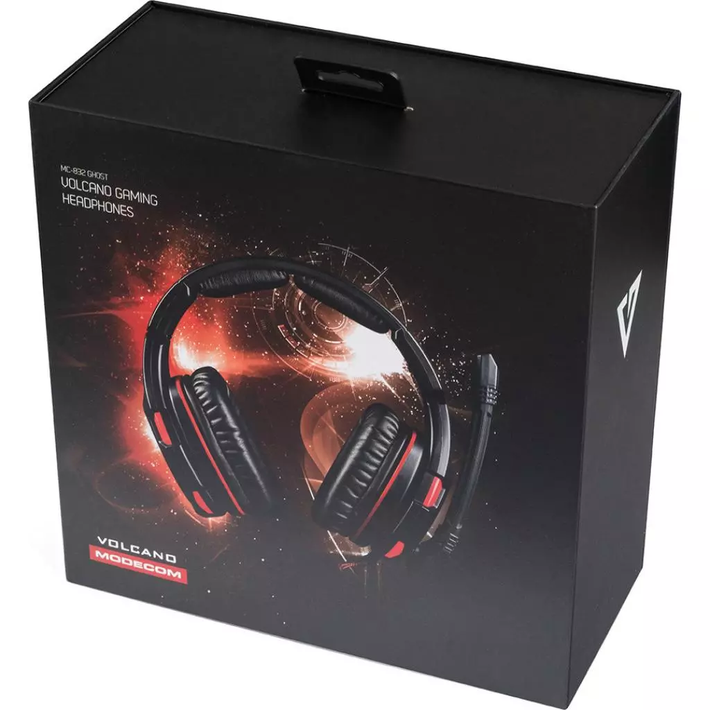 Наушники Modecom MC-832 Volcano Ghost Black-Red (S-MC-832-GHOST) - 7