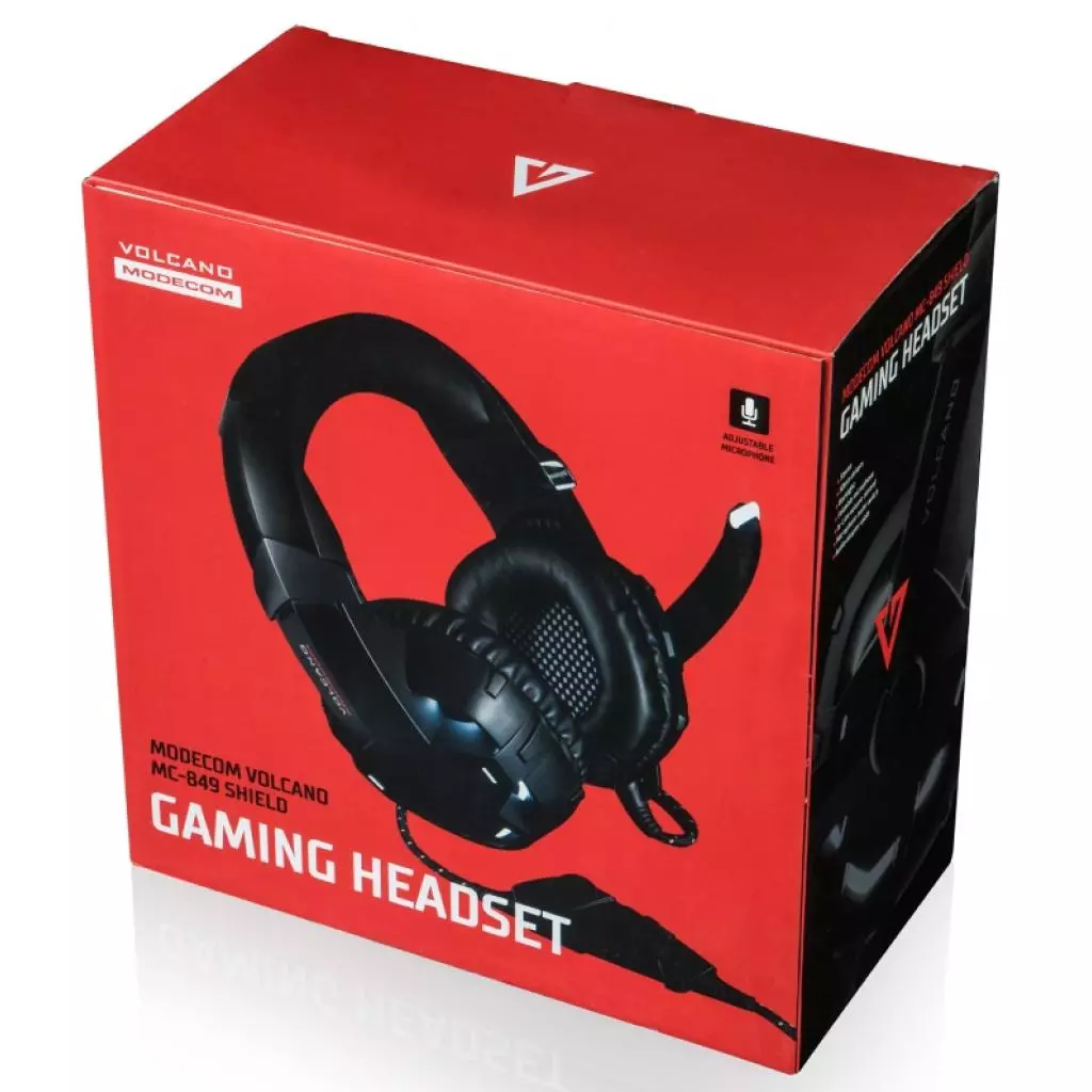 Наушники Modecom MC-849 Shield Volcano Gaming Series Black-Red (S-MC-849-SHIELD) - 7 Наушники Modecom MC-849 Shield Volcano Gaming Series Black-Red (S-MC-849-SHIELD) - 7