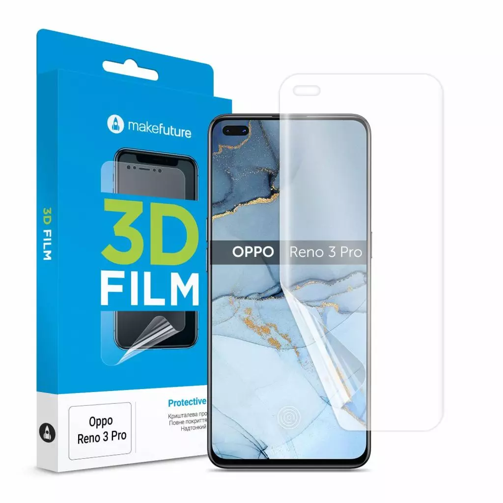 Пленка защитная MakeFuture Oppo Reno3 Pro 3D Film (MFT-OPR3P)