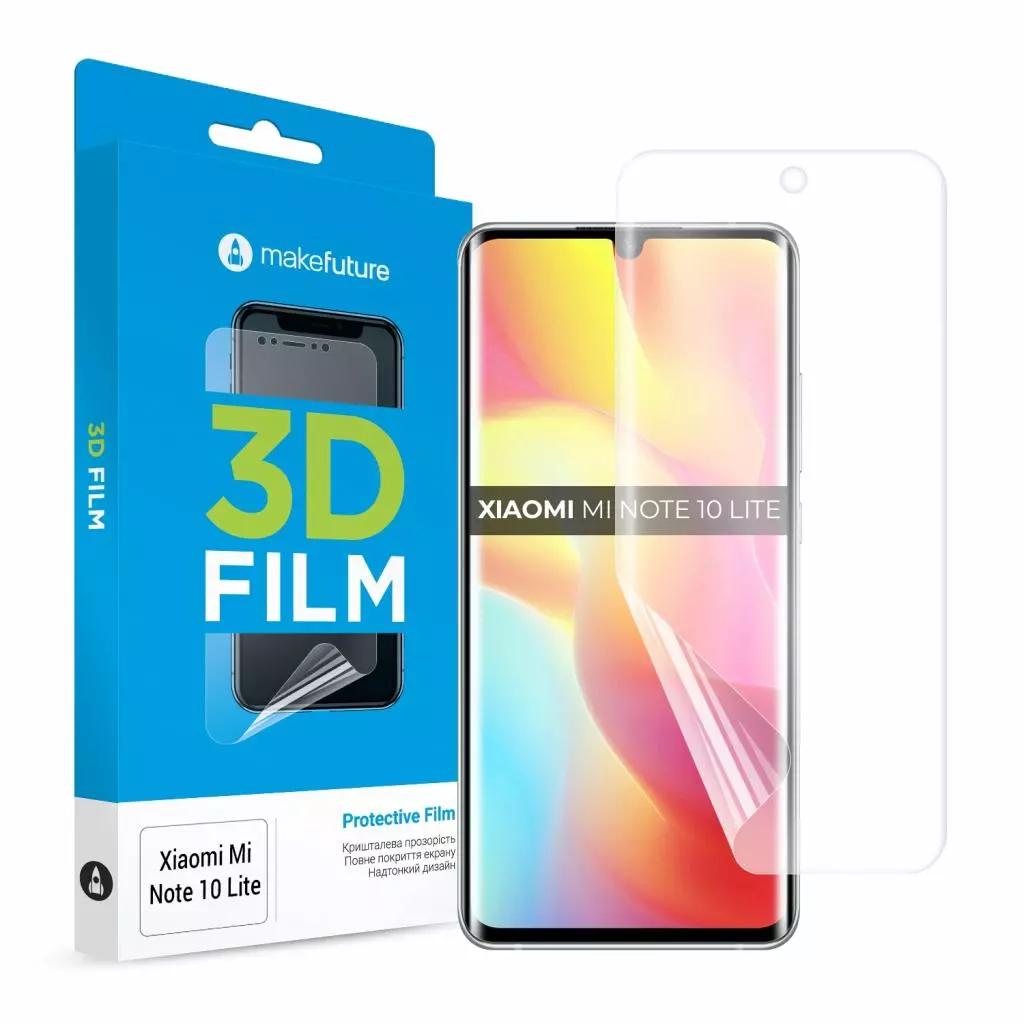 Пленка защитная MakeFuture Xiaomi Mi Note 10 Lite 3D Film (MFT-XMN10L)