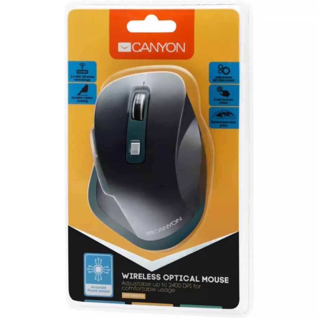 Мышка Canyon CNS-CMSW14DG Wireless Black-Blue (CNS-CMSW14DG) - 4