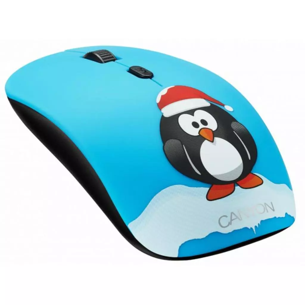Мышка Canyon CND-CMSW400PG Wireless Black-Blue (CND-CMSW400PG)