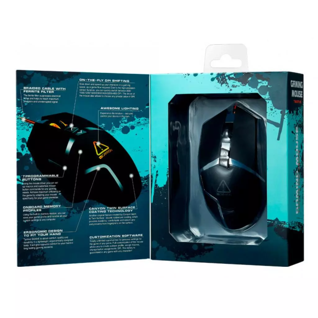 Мышка Canyon Tantive USB Black (CND-SGM4E) - 5 Мышка Canyon Tantive USB Black (CND-SGM4E) - 5