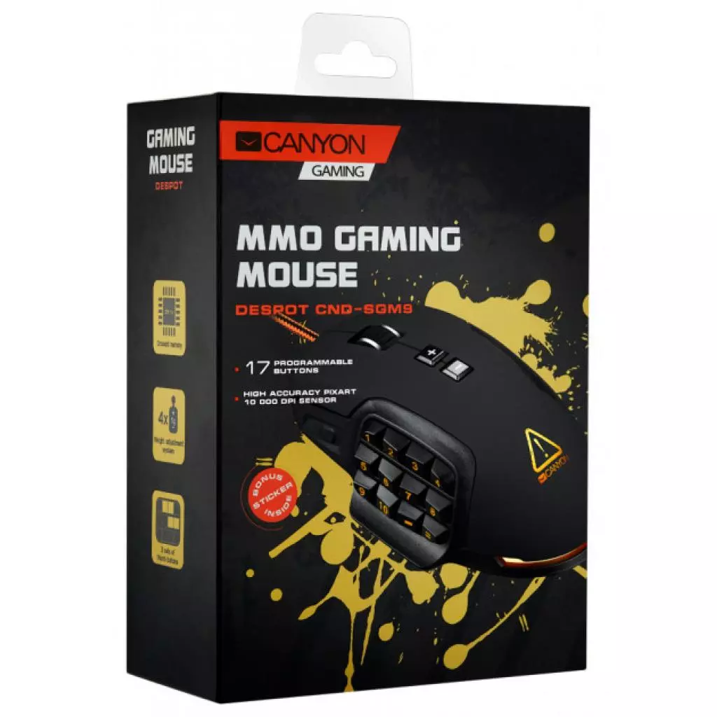 Мышка Canyon Despot USB Black (CND-SGM9) - 3 Мышка Canyon Despot USB Black (CND-SGM9) - 3