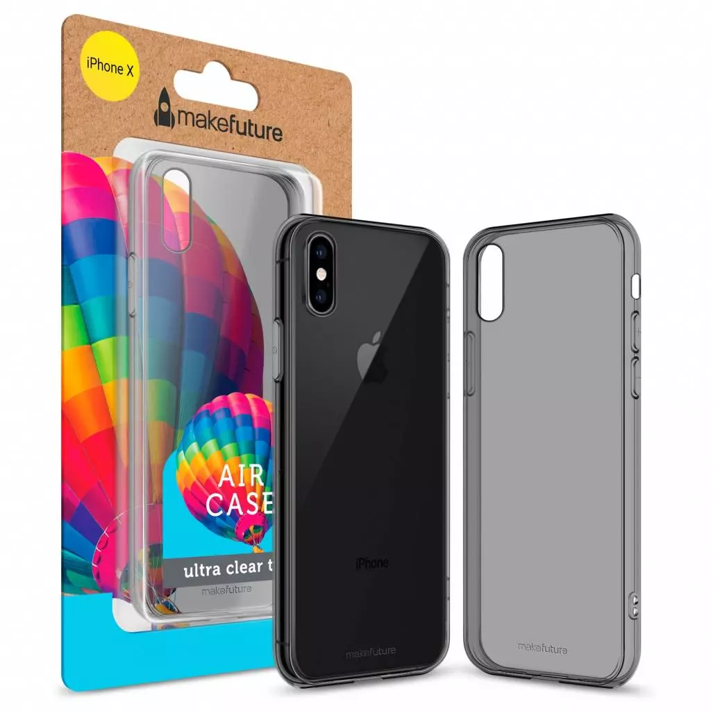 Чехол для моб. телефона MakeFuture Air Case (TPU) Apple iPhone X/XS Black (MCA-AIX/XSBL) - 1