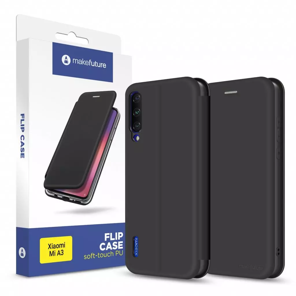 Чехол для моб. телефона MakeFuture Flip Case (Soft-touch PU) Xiaomi Mi A3 Black (MCP-XMA3BK) - 2 Чехол для моб. телефона MakeFuture Flip Case (Soft-touch PU) Xiaomi Mi A3 Black (MCP-XMA3BK) - 2