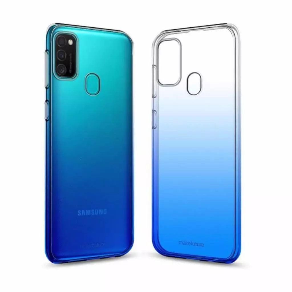 Чехол для моб. телефона MakeFuture Samsung A21s Gradient (Clear TPU) Blue (MCG-SA21SBL)