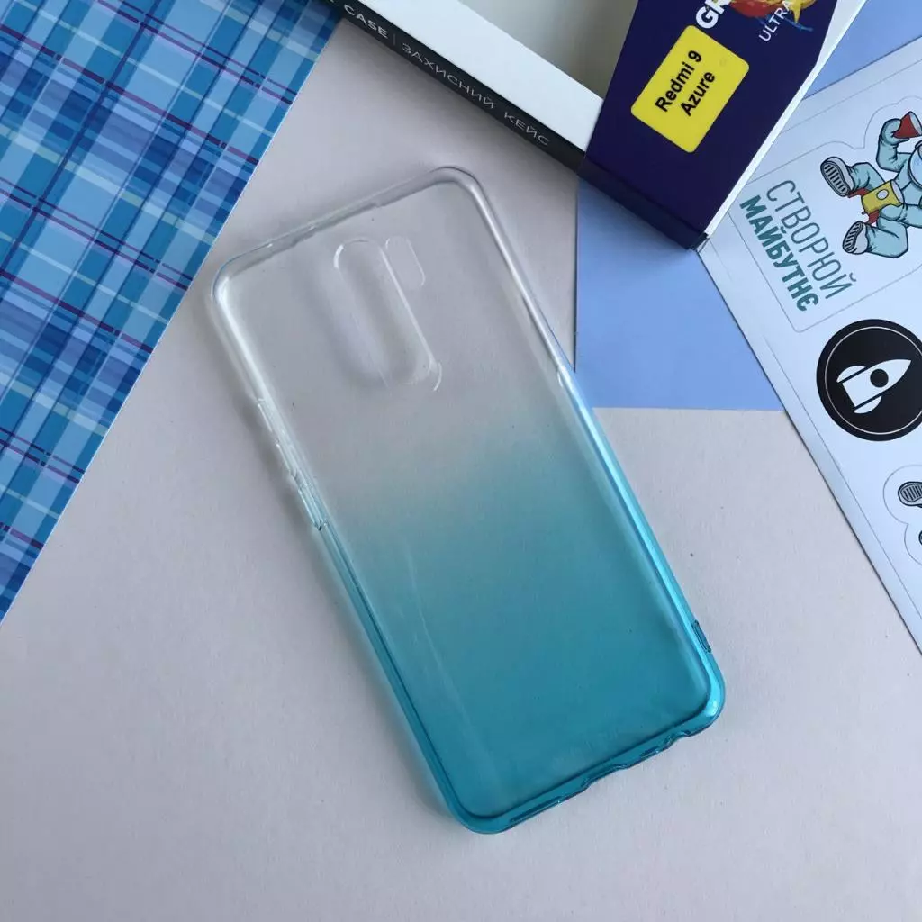Чехол для моб. телефона MakeFuture Xiaomi Redmi 9 Gradient (TPU) Azure (MCG-XR9AZ) - 1 Чехол для моб. телефона MakeFuture Xiaomi Redmi 9 Gradient (TPU) Azure (MCG-XR9AZ) - 1