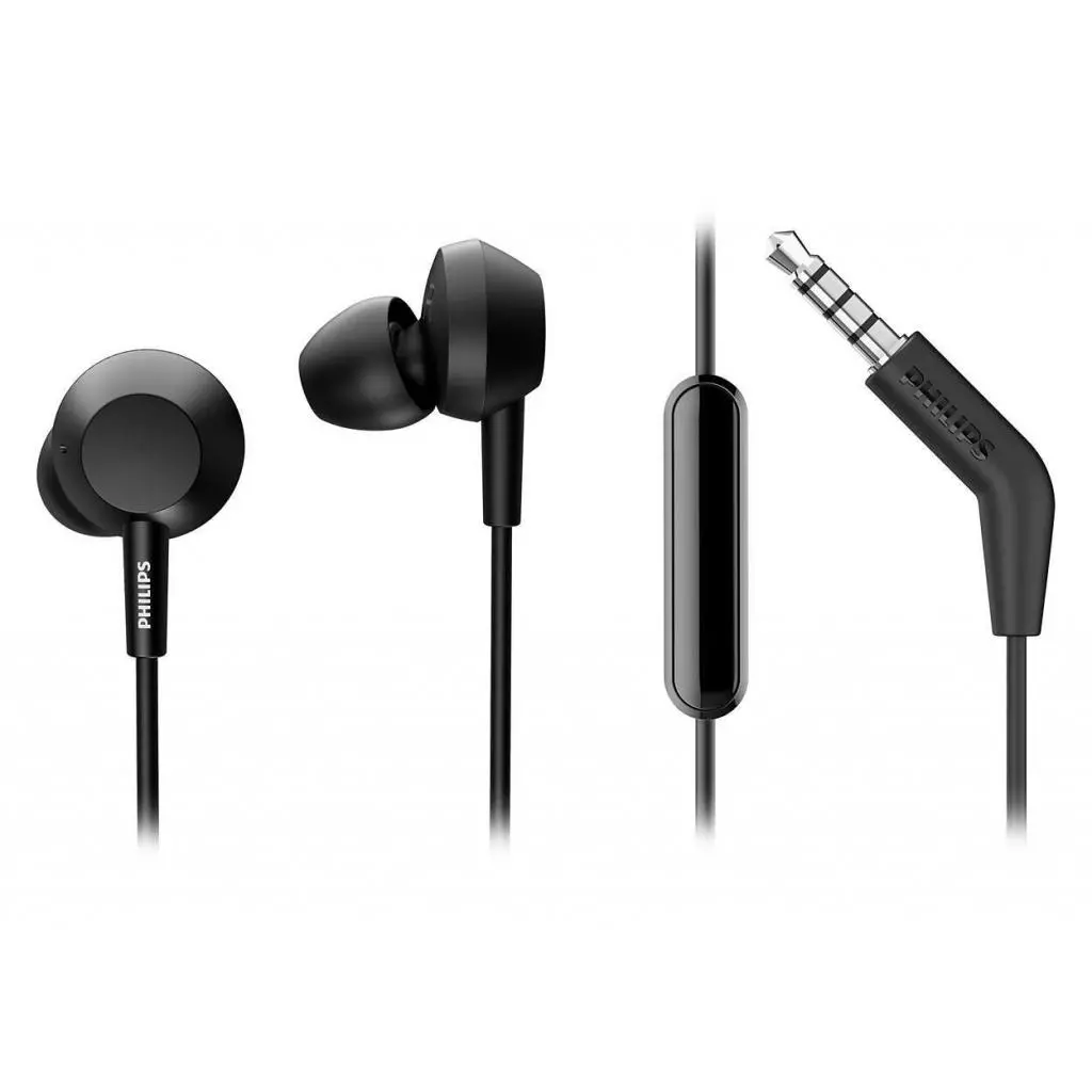 Наушники Philips TAE4105 Mic Black (TAE4105BK/00) - 1 Наушники Philips TAE4105 Mic Black (TAE4105BK/00) - 1