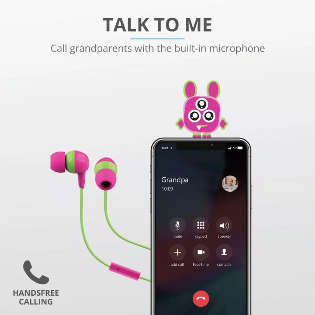 Наушники Trust Buddi Kids Mic Pink (23420) - 2 Наушники Trust Buddi Kids Mic Pink (23420) - 2