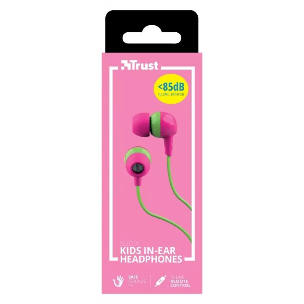 Наушники Trust Buddi Kids Mic Pink (23420) - 9 Наушники Trust Buddi Kids Mic Pink (23420) - 9
