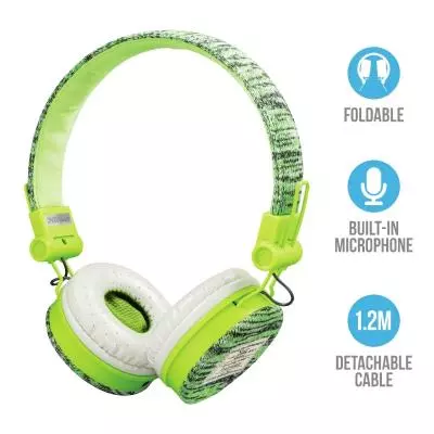 Наушники Trust Fyber On-Ear Mic Sports Green (22646) - 6 Наушники Trust Fyber On-Ear Mic Sports Green (22646) - 6